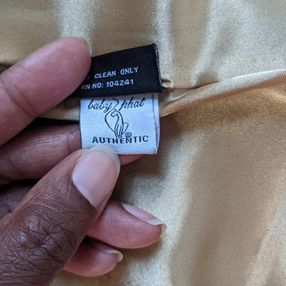 Baby Phat Elegant Black Pea Coat with Gold Details - Picture 6 of 8